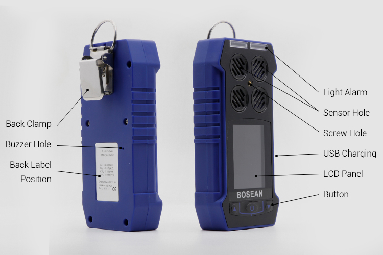 BH-4S 4 in 1 multi gas detector