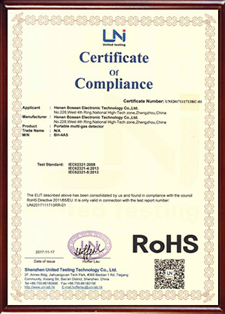 RoHS Certificate