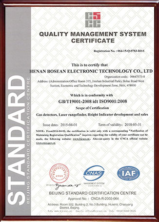 ISO9001:2008 Certificate